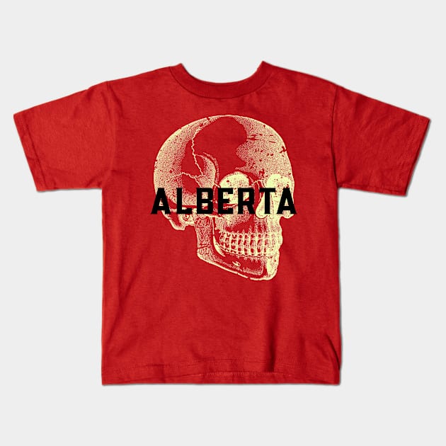 Something Spooky in Alberta, Canada Kids T-Shirt by Canada Tees